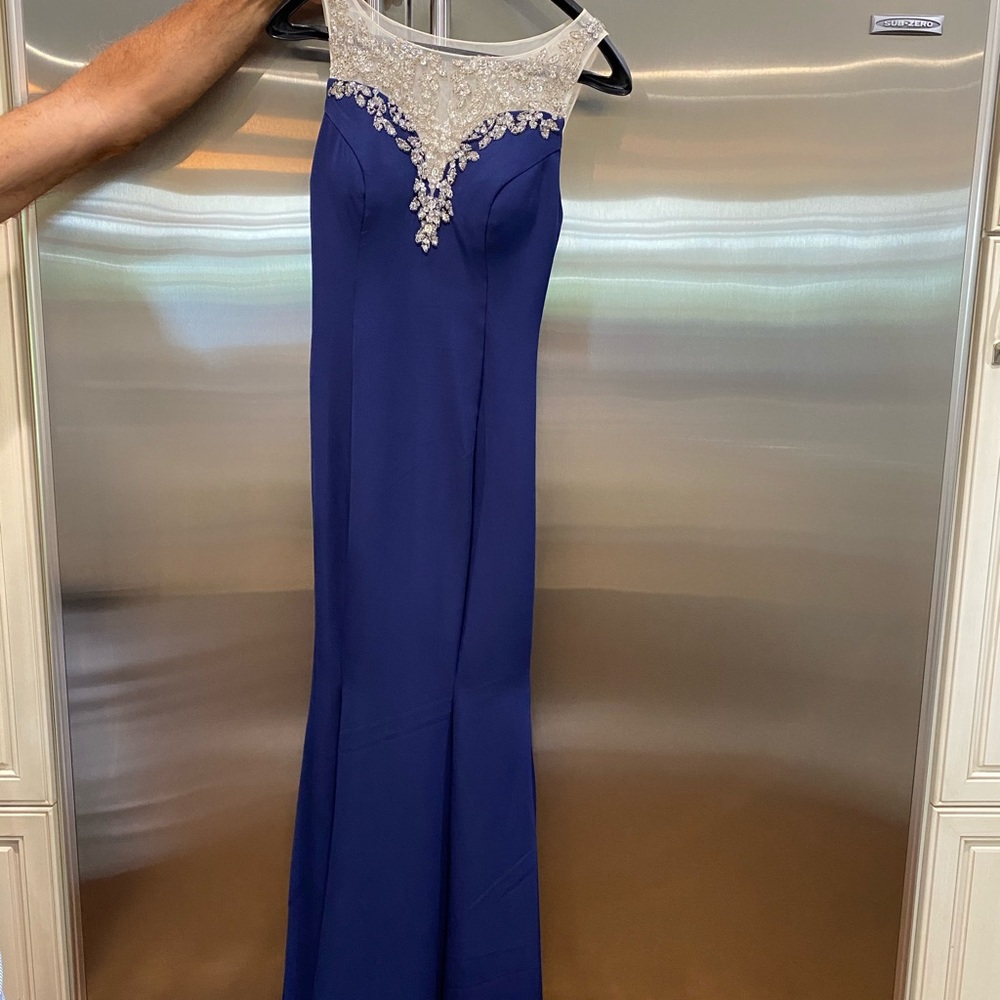 Royal blue formal gown